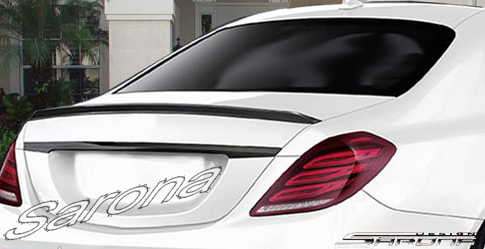 Custom Mercedes S Class  Sedan Trunk Wing (2014 - 2019) - $270.00 (Part #MB-089-TW)